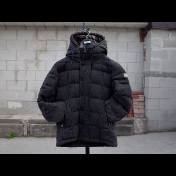 Moncler Guyenne Herringbone Wool Down Jacket - Picture 3 of 9